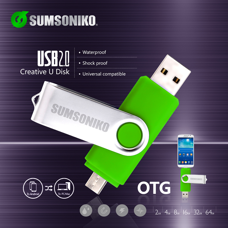 OTG телефон Usb флэш-карты USB flash Drive 7 цвета ротари Pen диск memory stick USB pendrive usb stick 4 ГБ 8 ГБ 16 ГБ 32 ГБ 64 ГБ