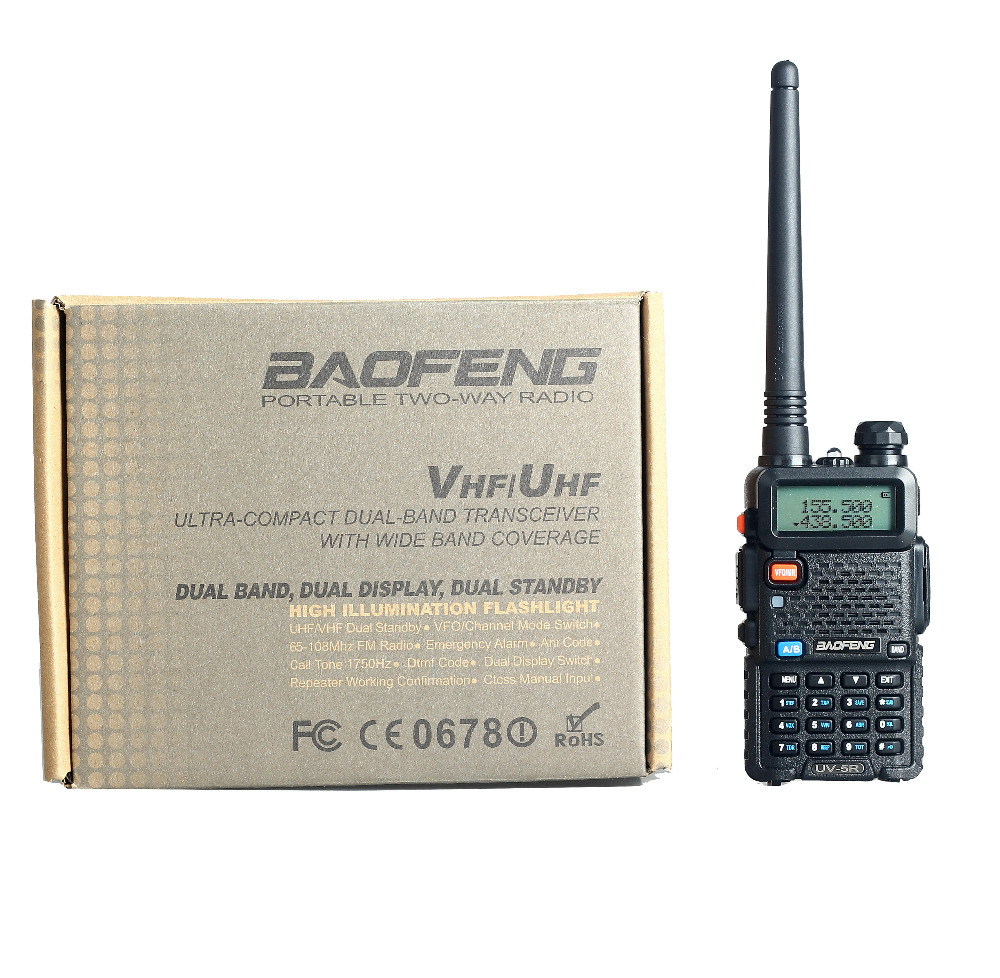 Baofeng -5r  5   128ch uhf   vox pofung uv5r   dual- 