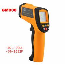 GM900 Temperature meter -50~900C -58~1652F Pyrometer 0.1~1EM Celsius IR Infrared Thermometer