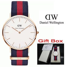 2015 Top Brand Luxury Daniel Wellington Watches DW Watch Men Famous Fabric Strap Sports Military Quartz