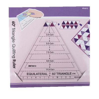American quilts 60degree trangle quilting patchwork ruler DIY cutting template ruler-in Sewing ...