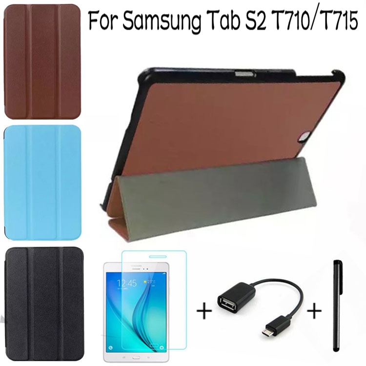 4  1     PU    Samsung Galaxy Tab S2 8.0 T715 T710 Tablet Case + Screen Protector + OTG + 