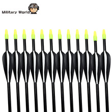 12pcs pack Shooting Lightweight 80cm Length 15 80lbs Arrows For Compound Bow Recurve Bow Outdoor Archery