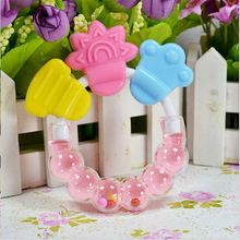 1Pcs Lovely Baby Bell Toy Product Cute Teeth Training Molar Safety Teether For Kids Chewing Practicing