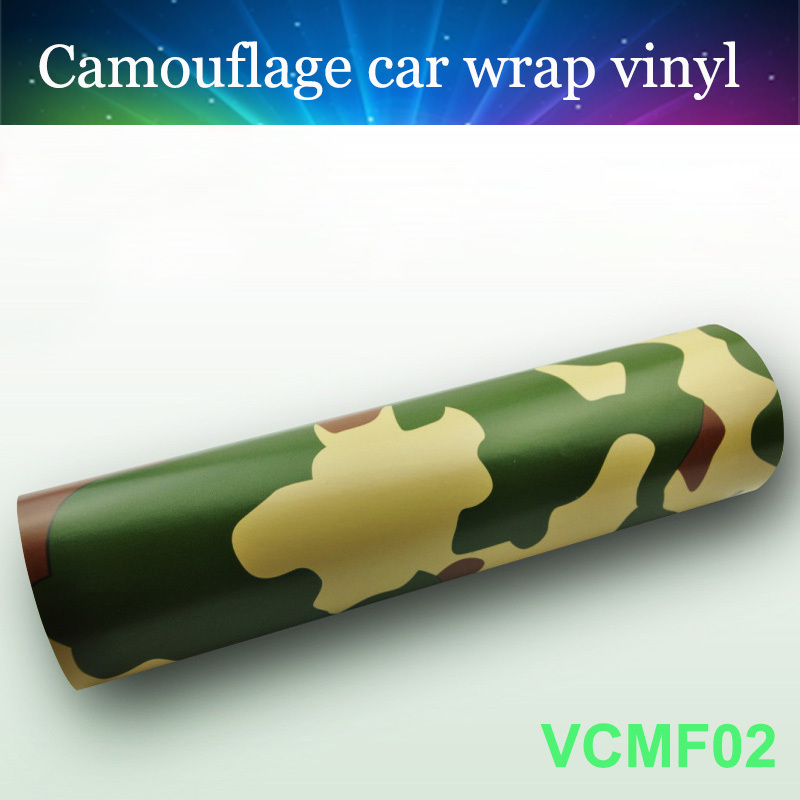 Glossy Matt Surface White Camouflage Car Wrapping Vinyl Film CMF01 12 x60 bubble free