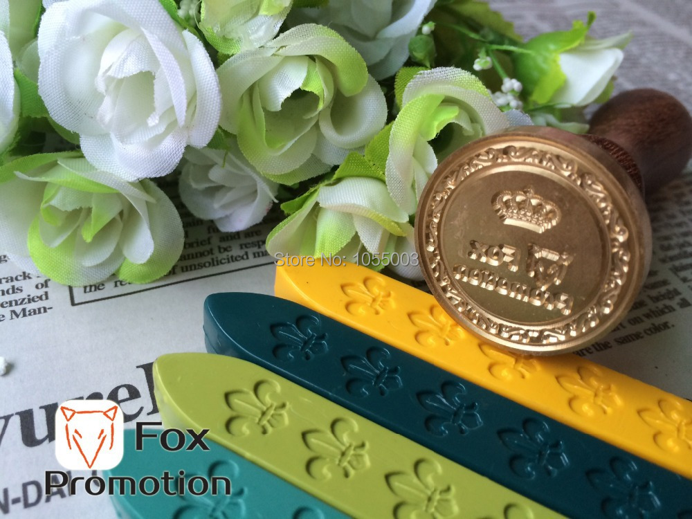 Customize Wax Stamp with Your Logo Only Brass Stamp Head DIY Ancient Seal Retro Stamp Personalized