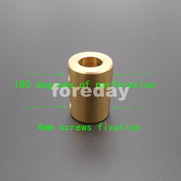 Description Picture 5 of item5PCS 5-5 5mm To 5mm 180 Degree brass Shaft Motor rigid Coupling Coupler  length 22mm dia.16mm 5MM TO 5MM +2 spanners *FD414X5+2