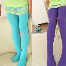 Factory price New Sweet Candy Color Kid Girls Velvet Legging Stretch Leggings Pants Stockings 12 Colors