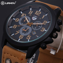 Liandu Mens relojes deportivos de lujo Top Brand 2015 nueva Casual relojes del cuarzo militar Masculino Relogio del reloj deportivo hombre