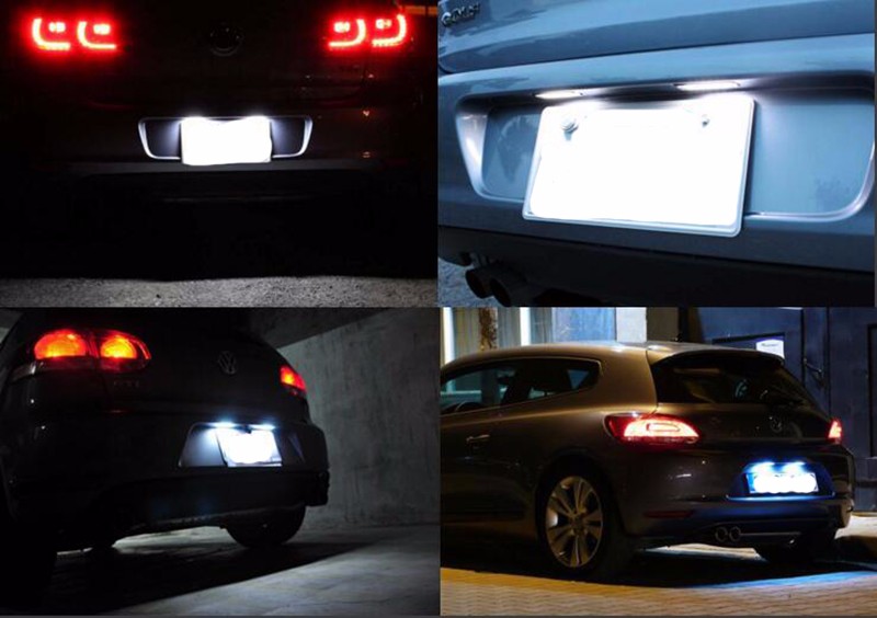 Carstyling 2x auto light MK6 MK7 Golf 5 Golf6 Golf 7 Led License plate