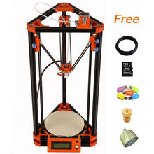 2015 new arrive high quality diy 3d printer delta kit with 40m filament masking tape 8GB SD card for Free