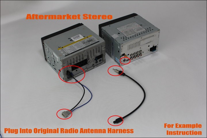 radio antenna adapter connecting