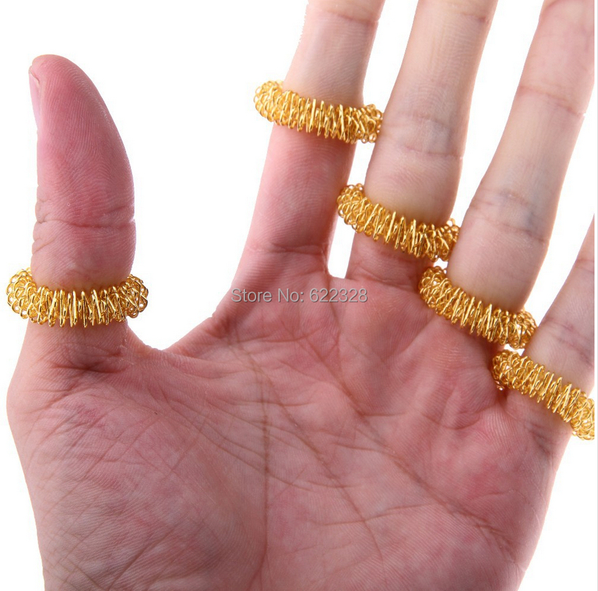 10pcs Lot Hot Sale Finger Massage Sujok Ring Acupuncture Ring Health Care Body Massage Chinese Medicine