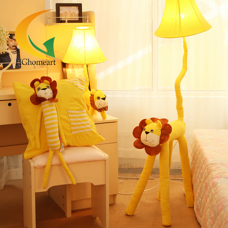 Фотография  Animal cartoon cloth nordic lamp floor  table lamp E27 creative children