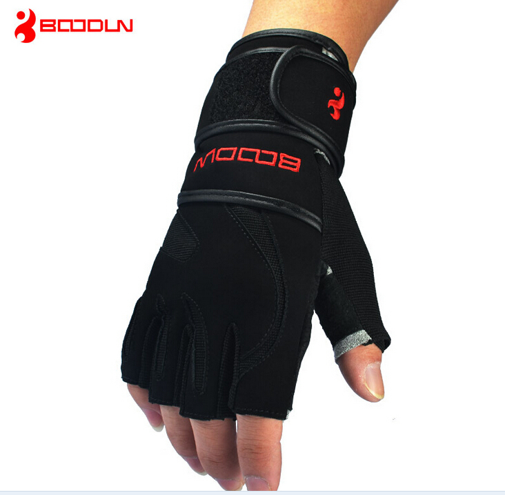 2014 hot sale Weight Lifting Gym Gloves Training Fitness bodybuilding Workout Wrist Wrap Exercise Glove Free