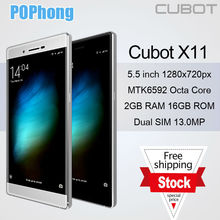 Cubot X11 The Slimmest Waterproof Smartphone Android 5.5 inch MTK6592A Octa Core 2GB RAM Dual SIM 13.0MP