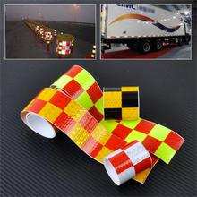 5x300cm/2″x118″ Chequer Reflective Safety Warning Conspicuity Tape Marking Film Sticker for Industry Transport Contruction Range