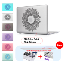 Paisley Garland Matte Clear hard shell laptop bag case For Mac book 13 Matte Case For Apple macbook Air Pro Retina 11 12 13 15