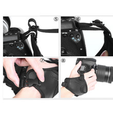 High Quality Soft Hand Grip Vintage PU Leather DSLR Camera Wrist Strap Belt for Nik on