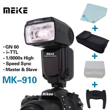 Meike MK-910 MK910 i-TTL 1/8000s HSS Sync Master & Slave Flash Speedlight for Nikon SB-910 SB-900 D7100 D800 D750 D600 DSLR