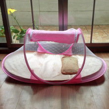 Baby care 2016 Portable Baby Bed Crib Folding Mosquito Net Bed Infant Cushion Mattress baby cot happy beds cribs 110*38*62 cm