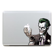 Removable DIY Funny colorful big tooth gentleman joker tablet sticker and laptop computer sticker for macbook Pro 15,260x270mm