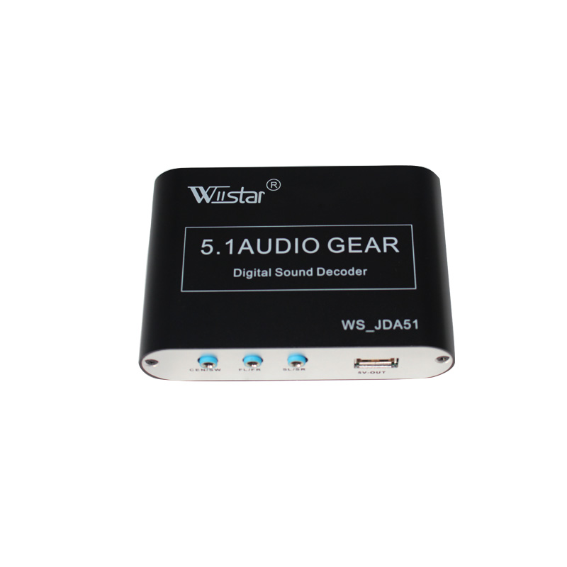 Wiistar 5 1 ch audio decoder SPDIF Coaxial to RCA DTS AC3 digital to 5 1