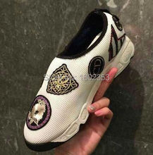 2015 New Fashion Sneakers For Women Embroidered Graffiti Chaussure Femme Platform Mesh Breathable Fashion Sneakers Shoes