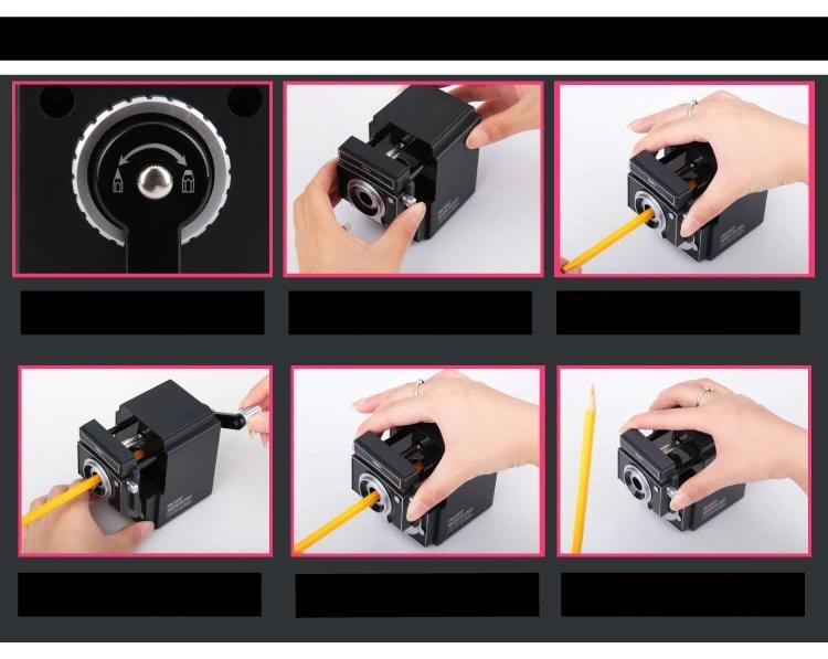 2020 Wholesale Plastic Pencil Sharpeners Classic Vintage Style Hand