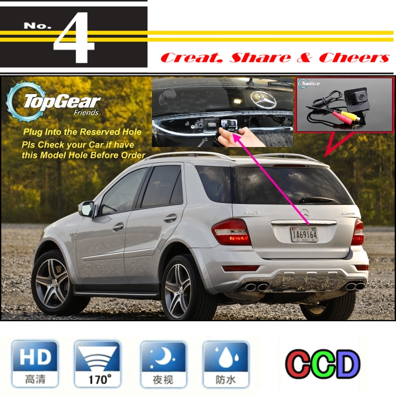 Original Reserved Hole Car Camera For Mercedes Benz ML M MB W164 ML350 ML330 ML63 AMG ML450 ML500 Rear View Back Up RCA Camera Original Reserved Hole Car Camera For Mercedes Benz ML M MB W164 ML350 ML330 ML63 AMG ML450 ML500 Rear View Back Up RCA Camera