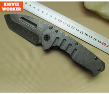 Superior Medford pretoriana TG01 cuchillo plegable Stonewash manija de acero supervivencia de la caza cuchillos herramientas de escalada táctico exterior