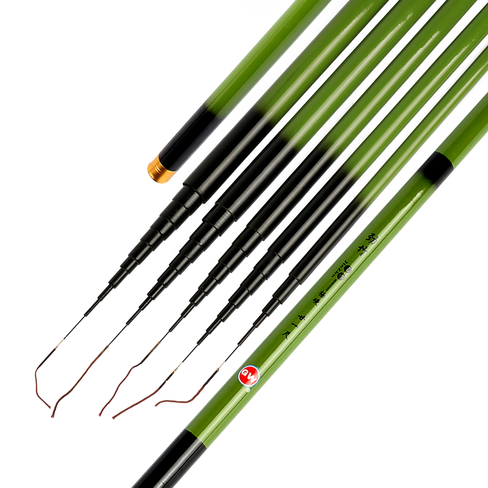 Goture Telescopic Carp Fishing Rod Carbon Fiber Fishing Pole Stream Rod Hand Pole 3.6 4.5 5.4 6.3 7.2Meter
