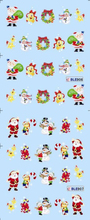 Water decal Nail Stickers cartoon christmas design Stylish Nail Tip Wraps Nail Decoration Tools BLE 906