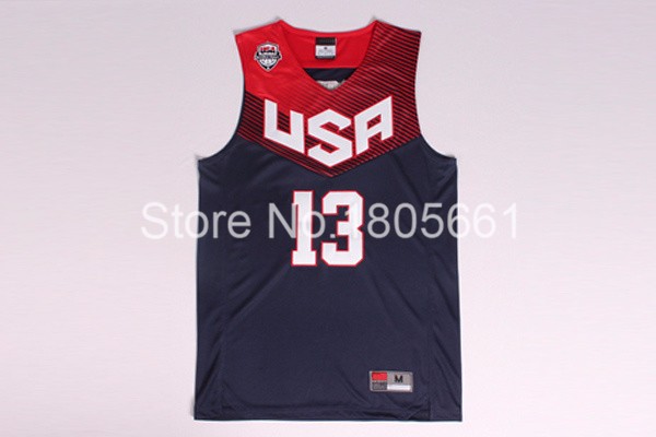 Blue-James-Harden-13-2014-Basketball-World-Cup-USA-Dream-Team-American-White-and-Blue-Jerseys-Free