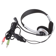 Earphone Headphone w/ Microphone MIC VOIP Headset Skype for PC Computer Laptop #21228