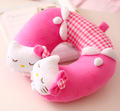 Cute 1pc 26cm cartoon sleepy hello kitty bowknot girl plush cotton car office rest pacify U