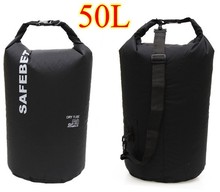 50L exterior impermeable del bolso seco para en balsa que acampa senderismo natación de la playa del mar wade seguridad a la deriva del bolso de hombro(China (Mainland))