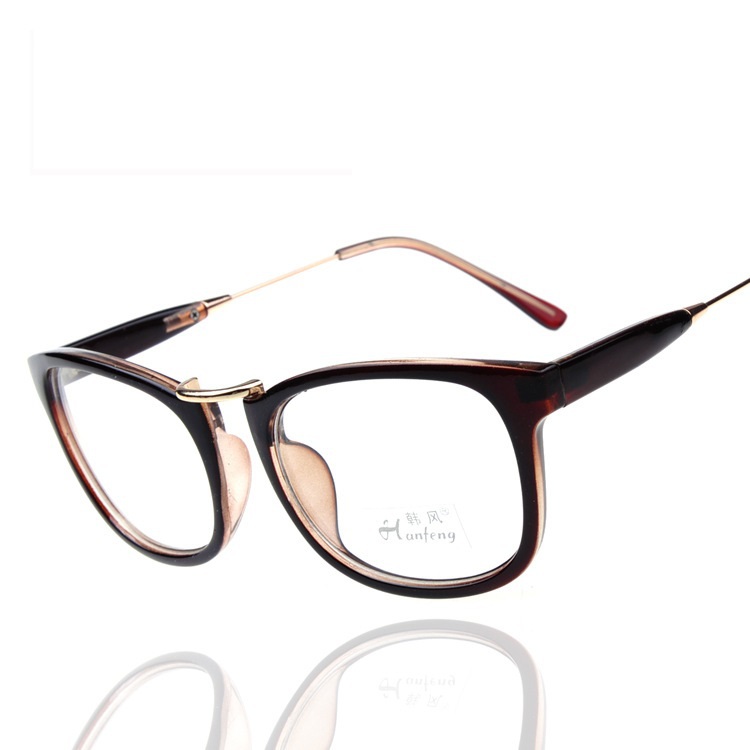 Large half frame gafas de montura de gafas feminino ...