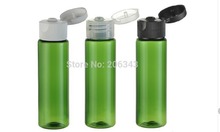 30ml green plastic PET bottle ,toilet water bottle,lotion bottle with flip lid