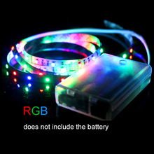 High brightness Battery Flexible LED Strip 3528 60LEDs 5V Portable Tape TV Background/Christmas Decorative Computer lighting