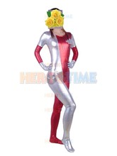 Alpha Flight Vindicator Superhero Costume shiny metallic female halloween cosplay costumes hot sale zentai suit