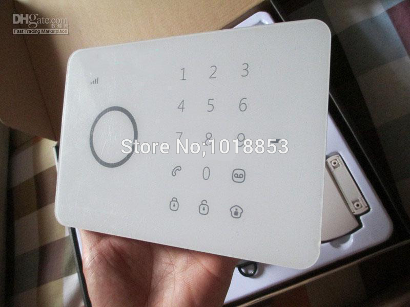 Chuango G5 315MHZ GSM / SMS Quad-band RFID Touch Alarm System G5 1 Set 50 Zones Touch Keypad GSM Phone SMS Wireless Home Securit