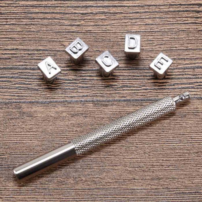 Stainless Steel leather craft heart basket Decorative pattern Stamp Tool 9*6mm
