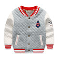 Kids Outerwear Coat 2016 Fall Winter New Korean Fleece Boys Casual Baseball Uniform Active Cardigan Fashion