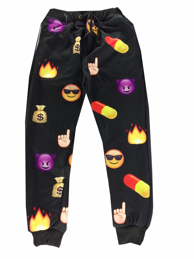 100 emoji joggers