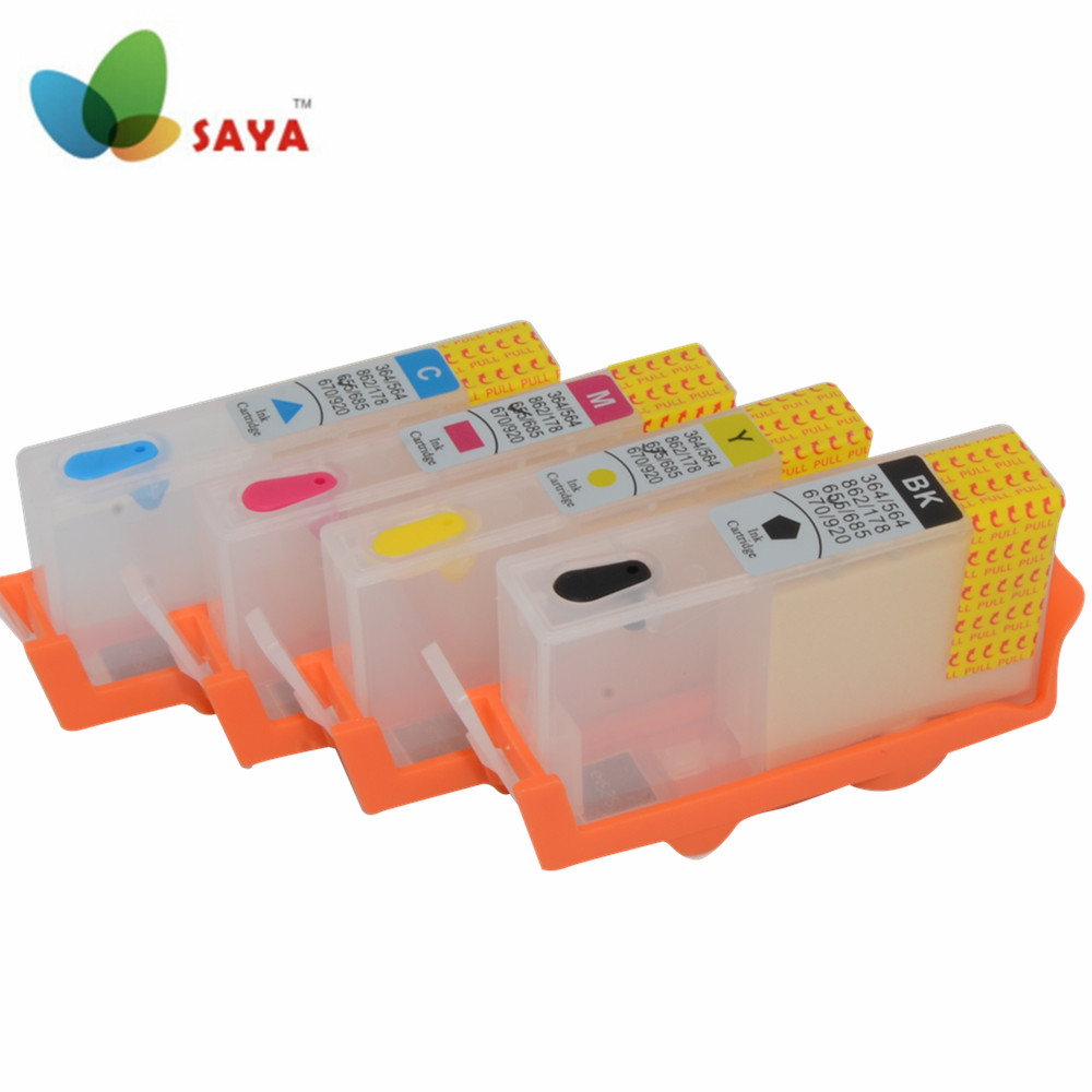 Print H-655 H-685 H-670 Refillable ink cartridge For HP Ink Advantage 3525 4615 4625 5525 6520 6525 printer with permanent Chip