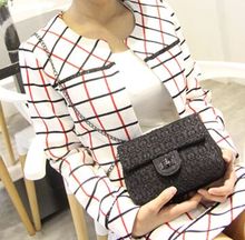 Black glitter lace buckle chain bag cute fashion fun mini shoulder bag high quality fabrics fashion
