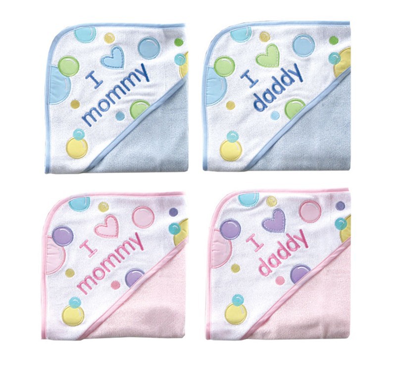 Soft-Baby-Both-Towel-Luvable-Friends-I-Love-Appliqued-Hooded-Baby-Towel-Toallas-Infantil-Children-Bath