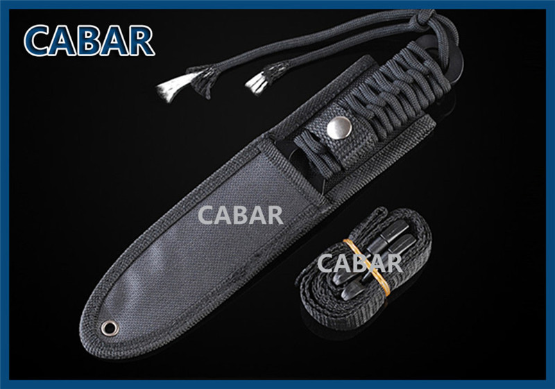 Cabar Brand 2015 New Arrival 96mm Double edge Hunting Camping Diving Outdoor Knife Scabbard Bandage Top