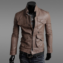 2015 Rushed Special Offer Mandarin Collar Acetate Zipper England Style Polyester Woven Slim Baseball Jacket Military